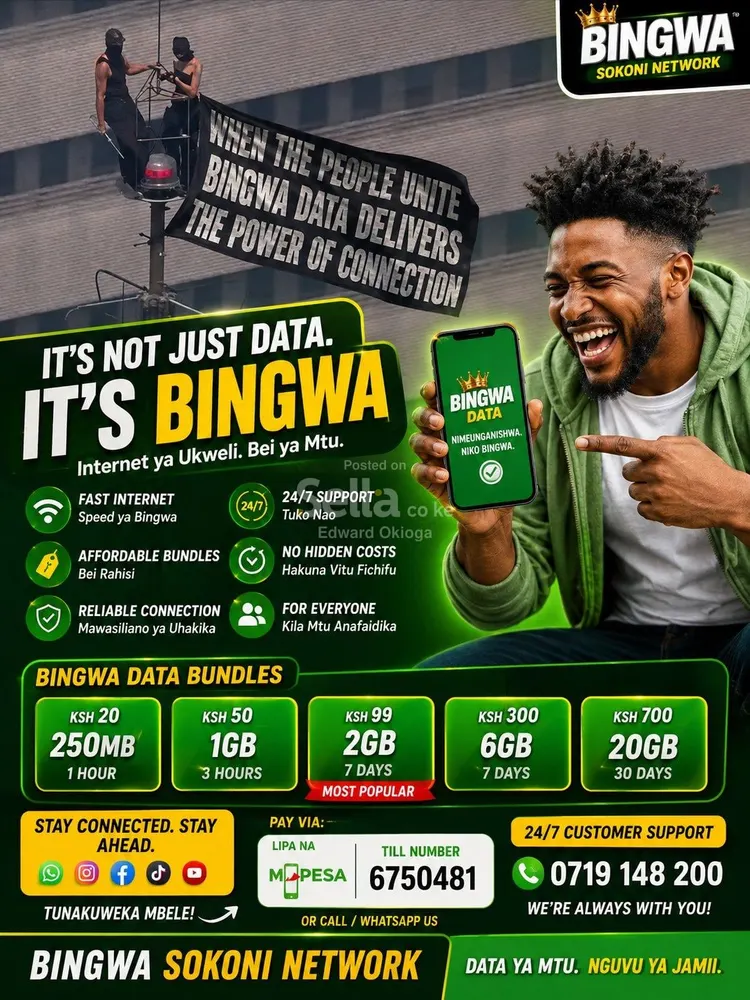 Safaricom Bingwa Sokoni network 