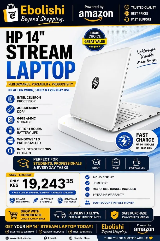 HP 14" stream laptop
