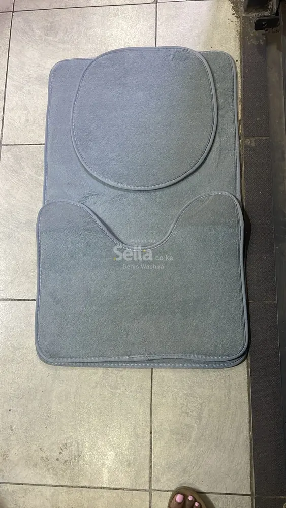 3 in 1 Toilet/Bathroom Mat Set