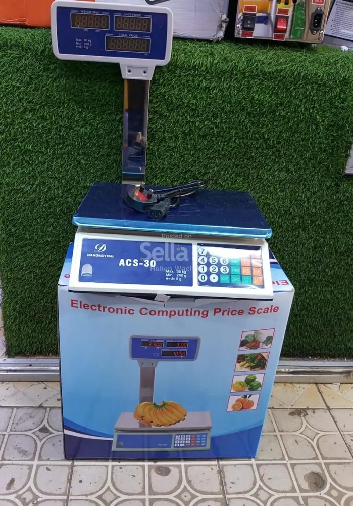 Acs banana 30kg digital platform scale 