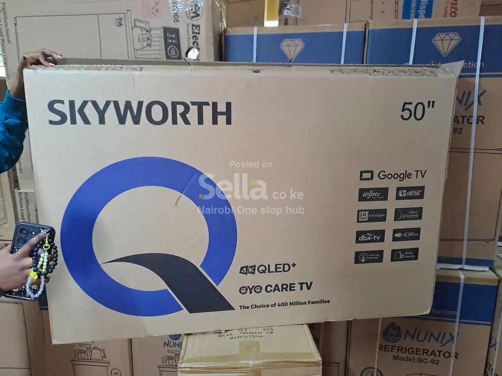 Skyworth 50" 4K QLED+ Google TV – KSh 37,000 🔥