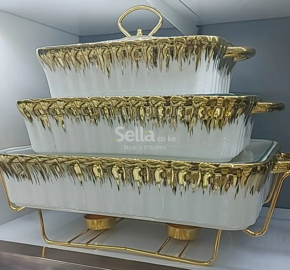 Ceramic chafing dishes 