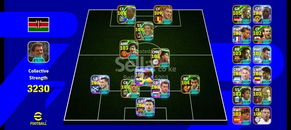 EFOOTBALL MOBILE ACCOUNT 