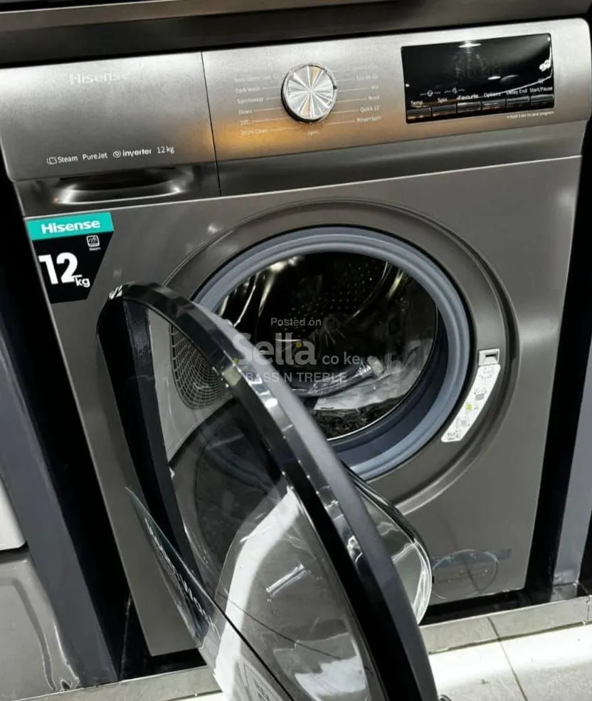 Hisence washing machine 12kg wash and spin
