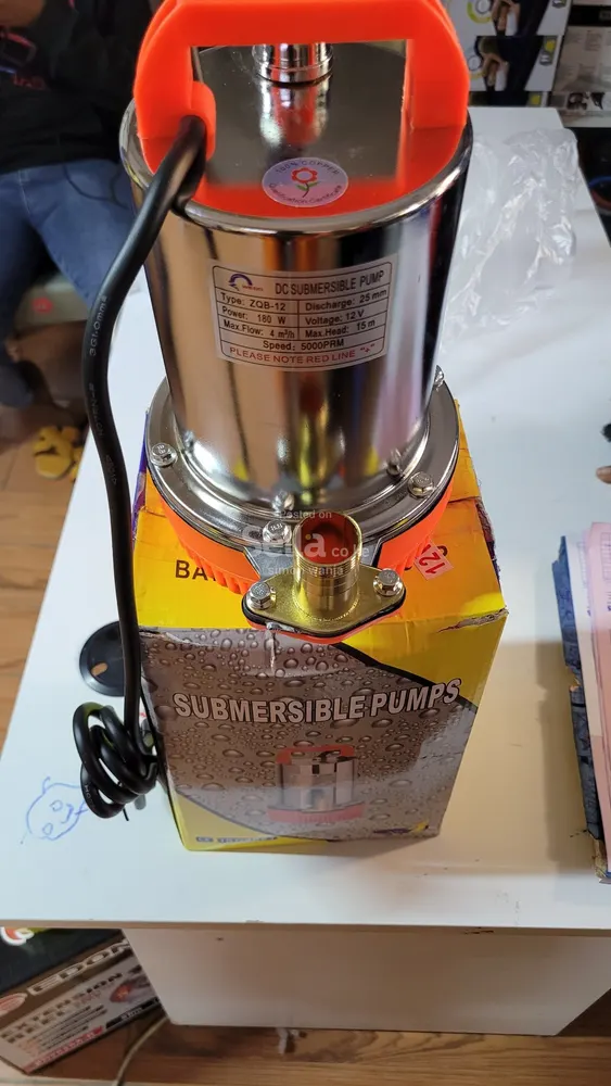 12v dc battery  submersible pump  4m^3 