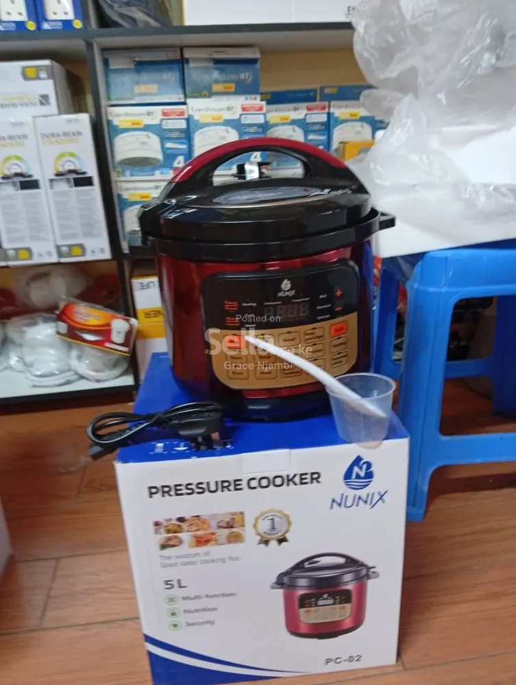 Nunix PC-02 5L Electric Pressure Cooker – Fast, Safe & Energy Saving