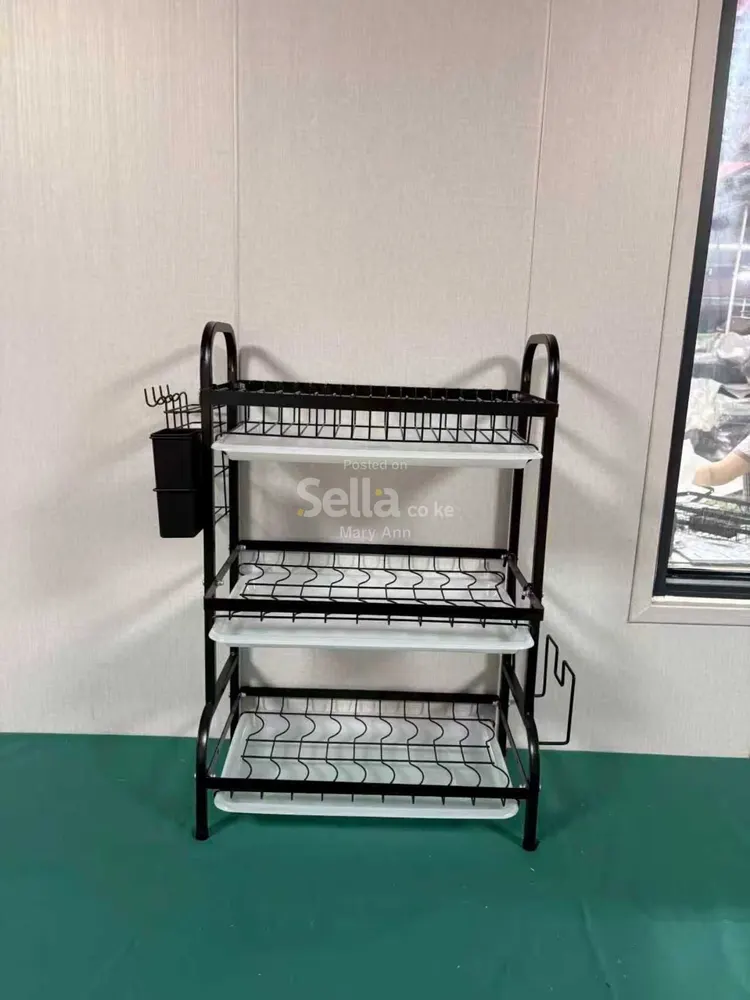 Executive carbon black Advanced 3 layer dish rack 