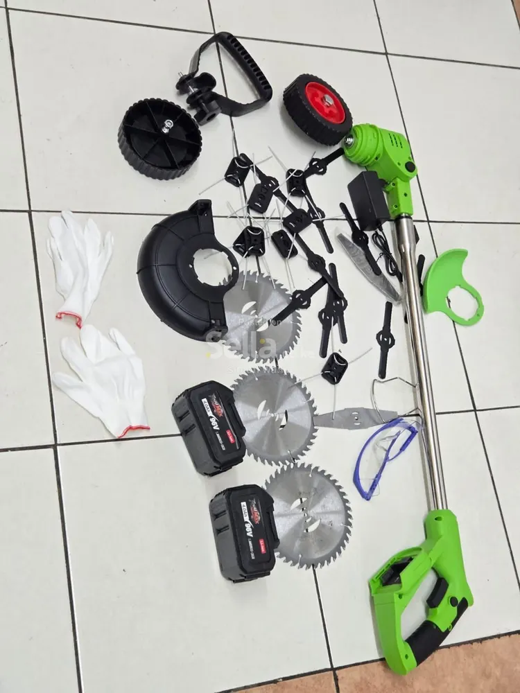96v Cordless   brushcutter  with 24blades (green ) Gloves  Goggles 