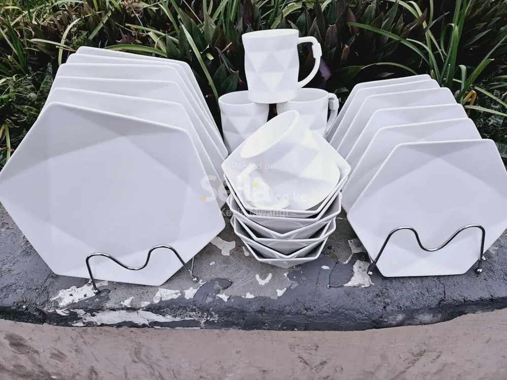 24pcs hexagonal dinner set