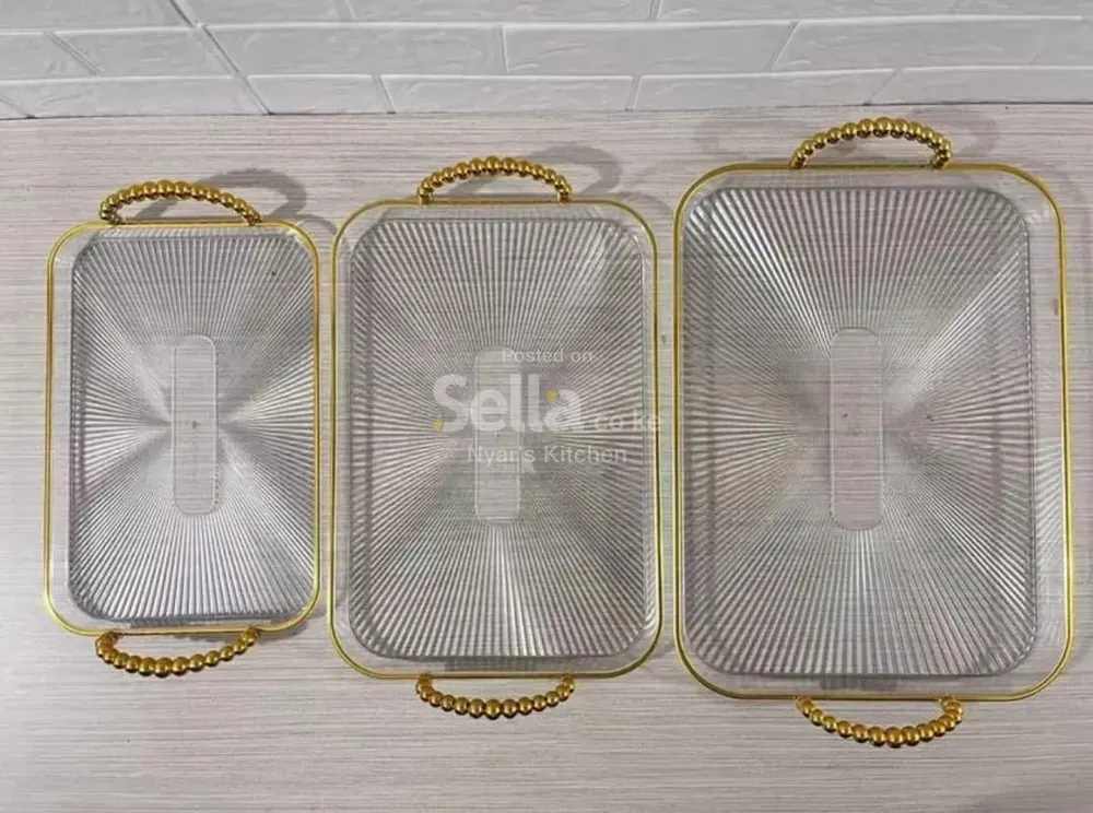 Gold clear trays 