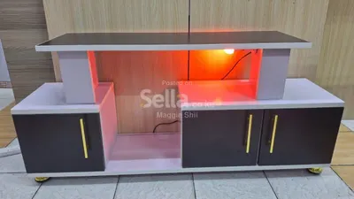Istanbul 2 Modern TV Stand with LED Lights