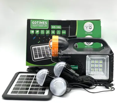 *Solar home kit with radio GD102 