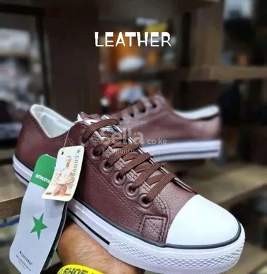 Premium Leather Converse-Inspired Sneakers – Unisex Casual Shoes