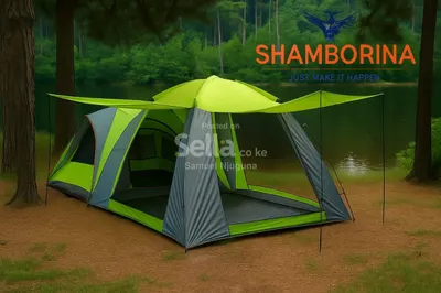 2-in-1 Family Camping Tent - 10 to 12 Persons 🏕️💚