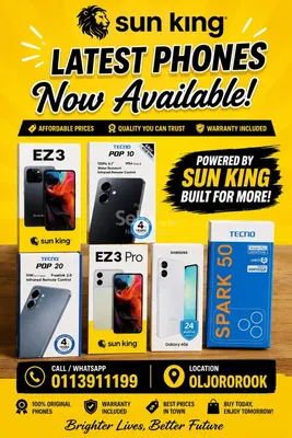 Sunking phones for PAYG 
