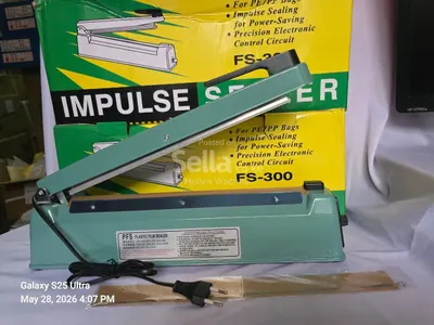 Electric Impulse sealer metallic  200mm , 300mm  ,400mm 