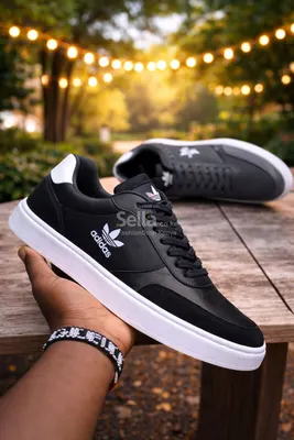 Adidas Premium Casual Sneakers – White & Black Collection