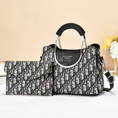 Elegant 2-Piece Designer Handbag & Wallet Set