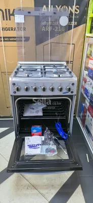 Ecomax Standing Cooker 60×60 3G + 1 Electric Hot Plate & Electric Oven with Rotisserie, Turbo Fan & Flame Failure Safety sensor