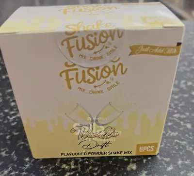 Shake Fusion Vanilla Flavored Power Shake Mix Pack of 6 Pcs