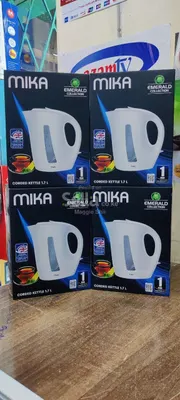 Mika Kettle, MKT1005W, 1.7L, Plastic, Corded, Open Element, Cream White 