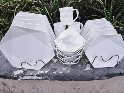 24pcs hexagonal dinner set