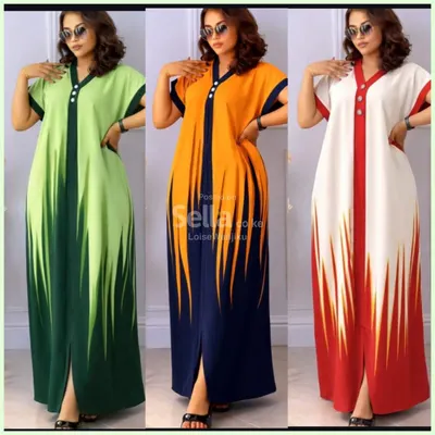 Elegant Women's Printed Maxi Dress