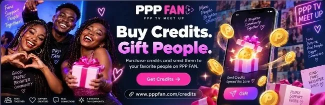 You can buy gift credits directly from your browser at www.pppfan.com using Mpempe or card.