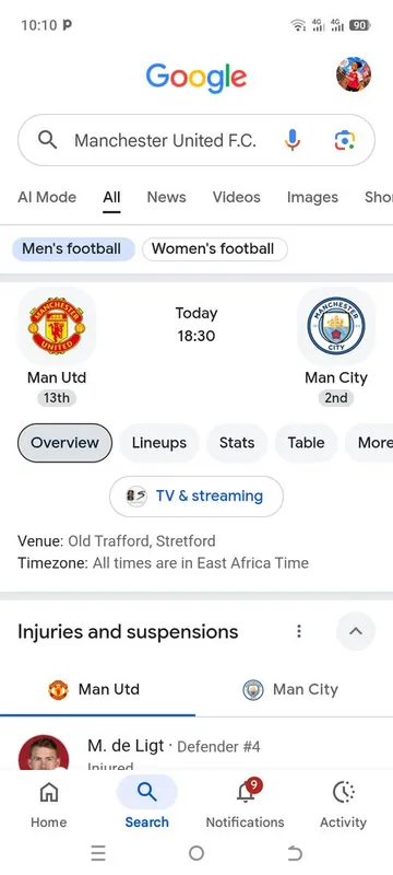Leo kuna play ya Man City na Man united